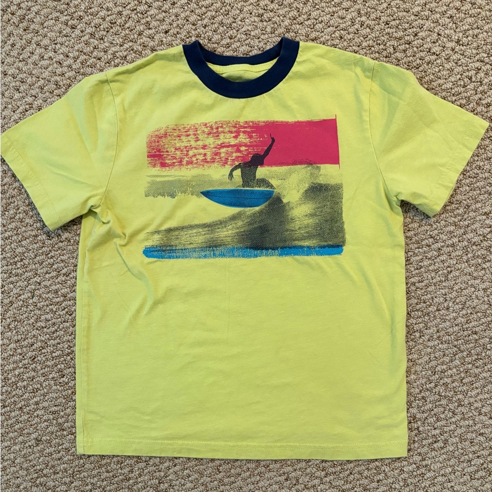 Kids Gap Cotton Tee - Lime, size Small